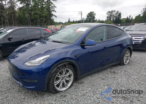 2022 Tesla Model Y Long Range Dual Motor All-Wheel Drive from USA, damaged, VIN 7SAYGDEE9NF346683